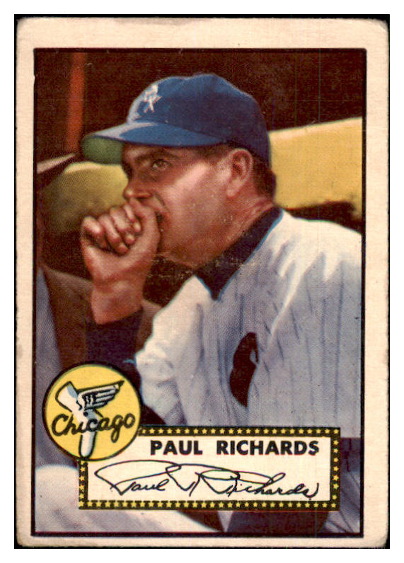 1952 Topps Baseball #305 Paul Richards White Sox GD-VG 480614