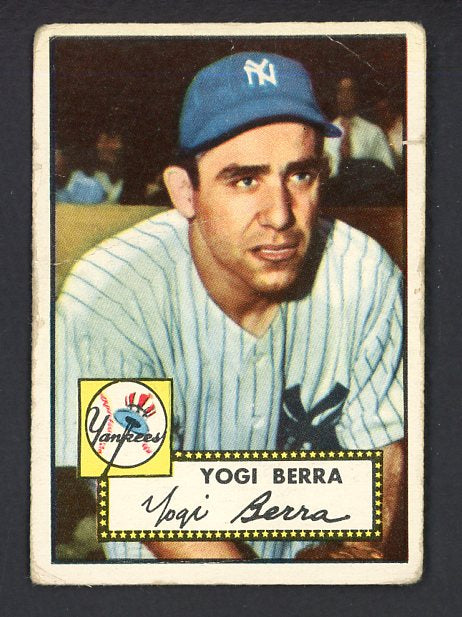 1952 Topps Baseball #191 Yogi Berra Yankees Good 480624