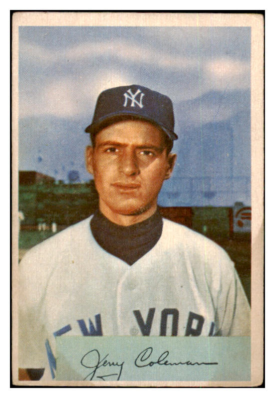 1954 Bowman Baseball #081 Jerry Coleman Yankees VG-EX 480656