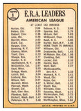 1968 Topps Baseball #008 A.L. ERA Leaders Horlen EX 480657