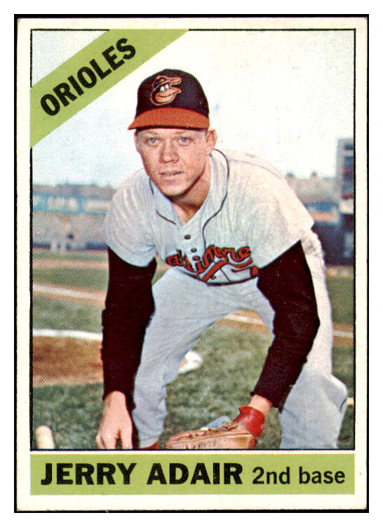 1966 Topps Baseball #533 Jerry Adair Orioles EX 480703