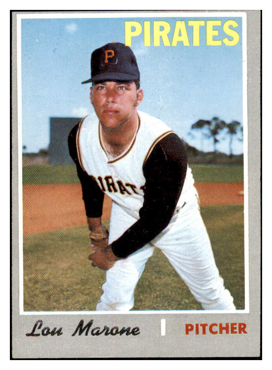 1970 Topps Baseball #703 Lou Marone Pirates VG-EX 480792