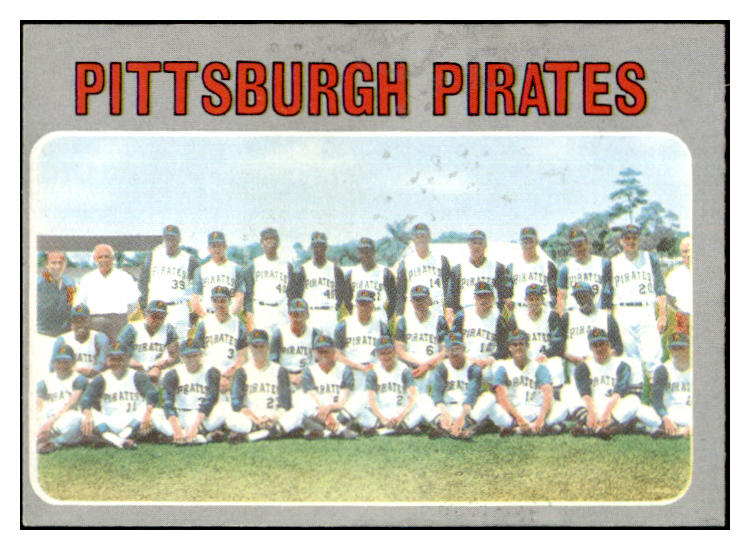 1970 Topps Baseball #608 Pittsburgh Pirates Team EX 480828