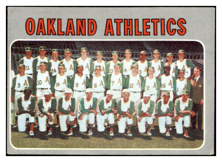 1970 Topps Baseball #631 Oakland A's Team VG-EX 480843