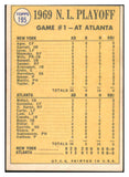 1970 Topps Baseball #195 N.L. Play Offs Game 1 Tom Seaver VG-EX 480847