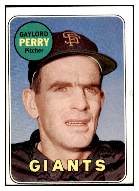 1969 Topps Baseball #485 Gaylord Perry Giants EX 480888