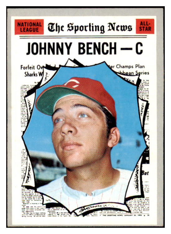 1970 Topps Baseball #464 Johnny Bench A.S. Reds VG-EX 480897