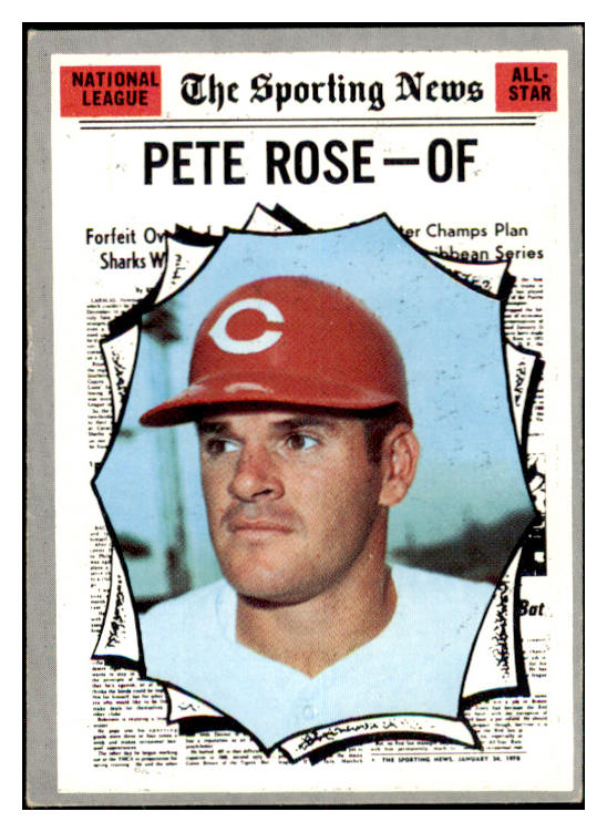 1970 Topps Baseball #458 Pete Rose A.S. Reds VG-EX 480898