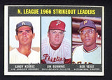 1967 Topps Baseball #238 N.L. Strike Out Leaders Sandy Koufax VG-EX 480937
