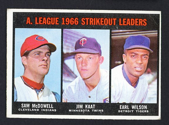 1967 Topps Baseball #237 A.L. Strike Out Leaders Jim Kaat VG-EX 480941