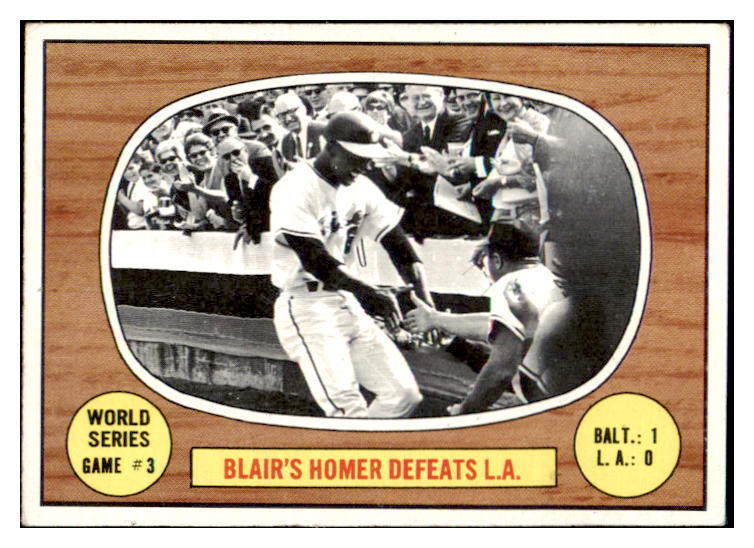 1967 Topps Baseball #153 World Series Game 3 Blair VG-EX 480944