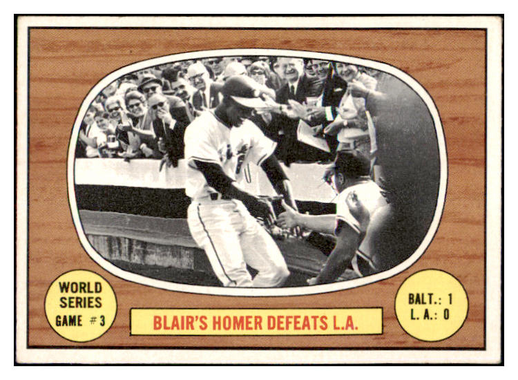 1967 Topps Baseball #153 World Series Game 3 Blair VG-EX 480945