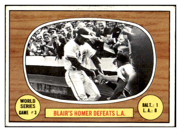 1967 Topps Baseball #153 World Series Game 3 Blair VG-EX 480946