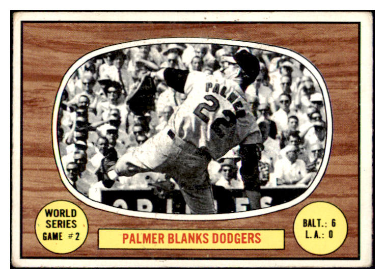 1967 Topps Baseball #152 World Series Game 2 Jim Palmer VG-EX 480947