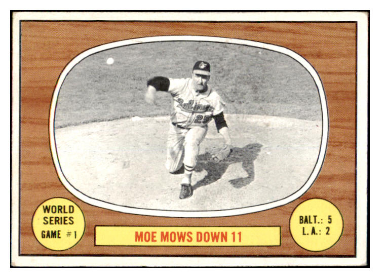 1967 Topps Baseball #151 World Series Game 1 Drabowsky VG-EX 480951