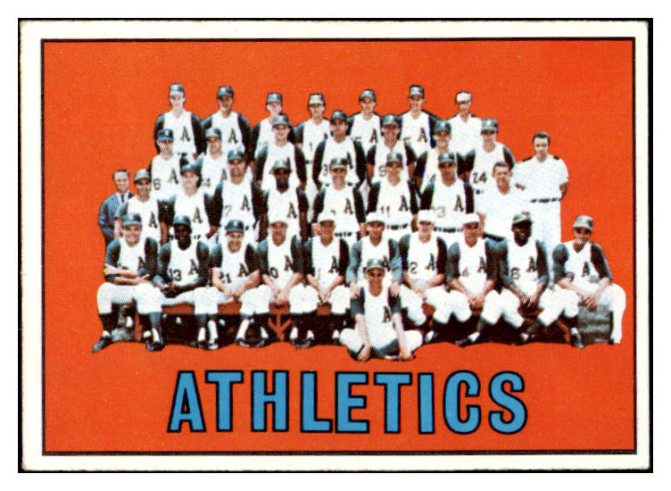 1967 Topps Baseball #262 Kansas City A's Team VG-EX 480956