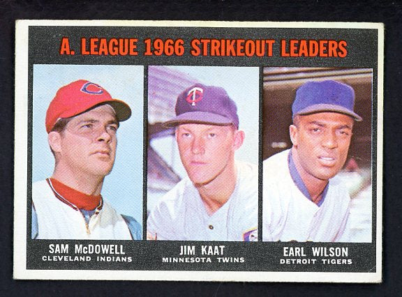 1967 Topps Baseball #237 A.L. Strike Out Leaders Jim Kaat VG-EX 480963