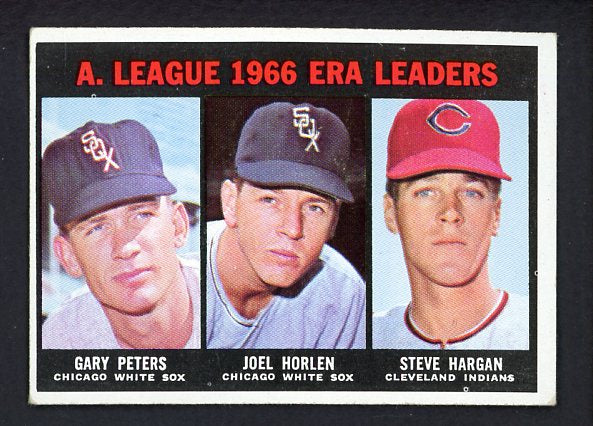 1967 Topps Baseball #233 A.L. ERA Leaders Peters VG-EX 480975