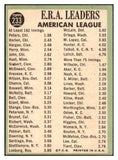 1967 Topps Baseball #233 A.L. ERA Leaders Peters VG-EX 480975