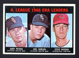 1967 Topps Baseball #233 A.L. ERA Leaders Peters VG-EX 480976