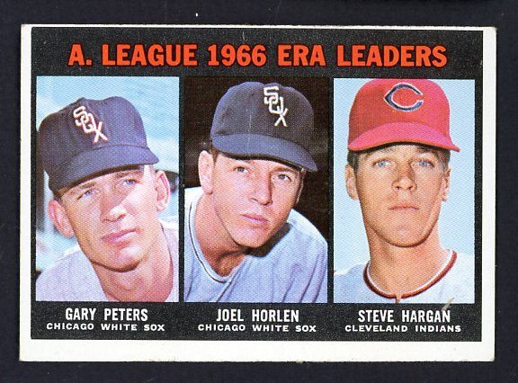 1967 Topps Baseball #233 A.L. ERA Leaders Peters VG-EX 480977