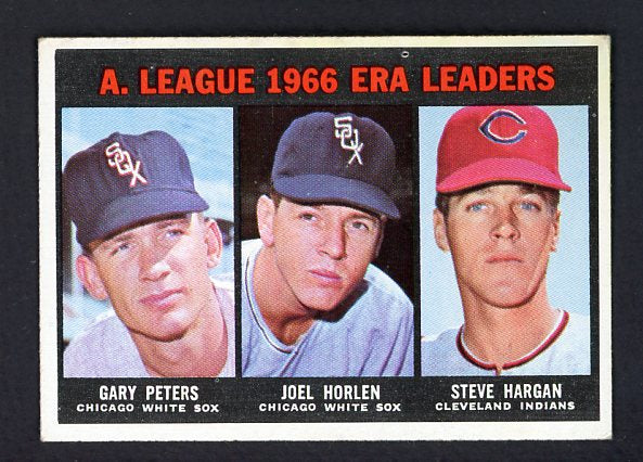 1967 Topps Baseball #233 A.L. ERA Leaders Peters VG-EX 480979