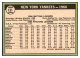 1967 Topps Baseball #131 New York Yankees Team VG-EX 480985