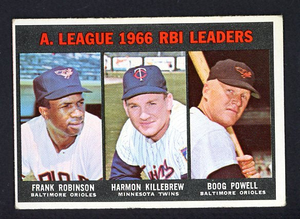 1967 Topps Baseball #241 A.L. RBI Leaders Robinson VG-EX 480994