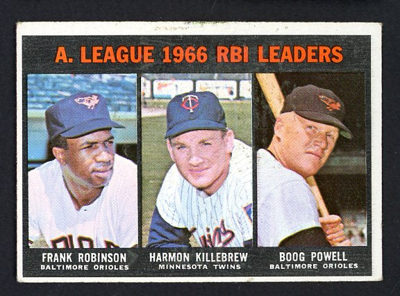 1967 Topps Baseball #241 A.L. RBI Leaders Robinson VG-EX 480995
