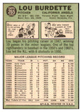 1967 Topps Baseball #265 Lou Burdette Angels EX 481070