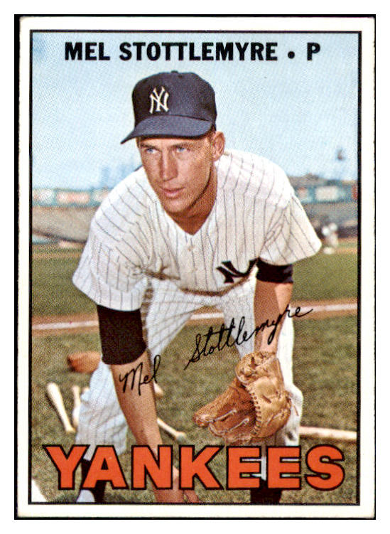 1967 Topps Baseball #225 Mel Stottlemyre Yankees VG-EX 481100