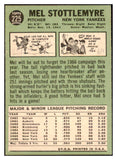 1967 Topps Baseball #225 Mel Stottlemyre Yankees VG-EX 481100