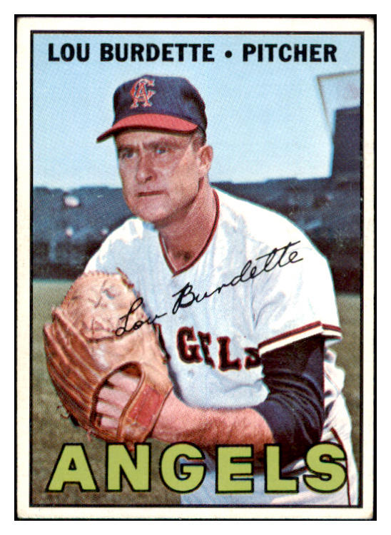 1967 Topps Baseball #265 Lou Burdette Angels VG-EX 481125