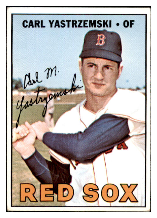 1967 Topps Baseball #355 Carl Yastrzemski Red Sox VG-EX 481131