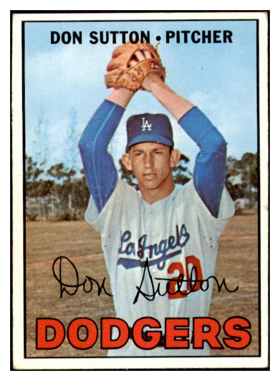 1967 Topps Baseball #445 Don Sutton Dodgers VG-EX 481134
