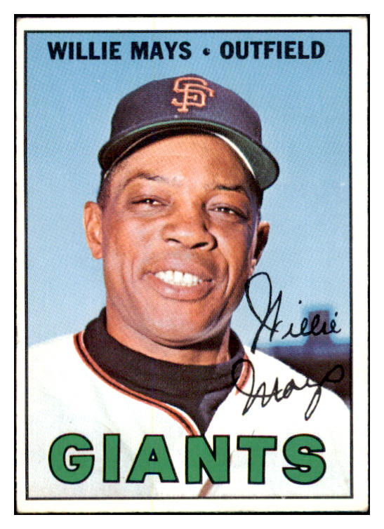 1967 Topps Baseball #200 Willie Mays Giants VG-EX 481158