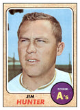 1968 Topps Baseball #385 Catfish Hunter A's EX 481164