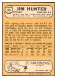 1968 Topps Baseball #385 Catfish Hunter A's EX 481164