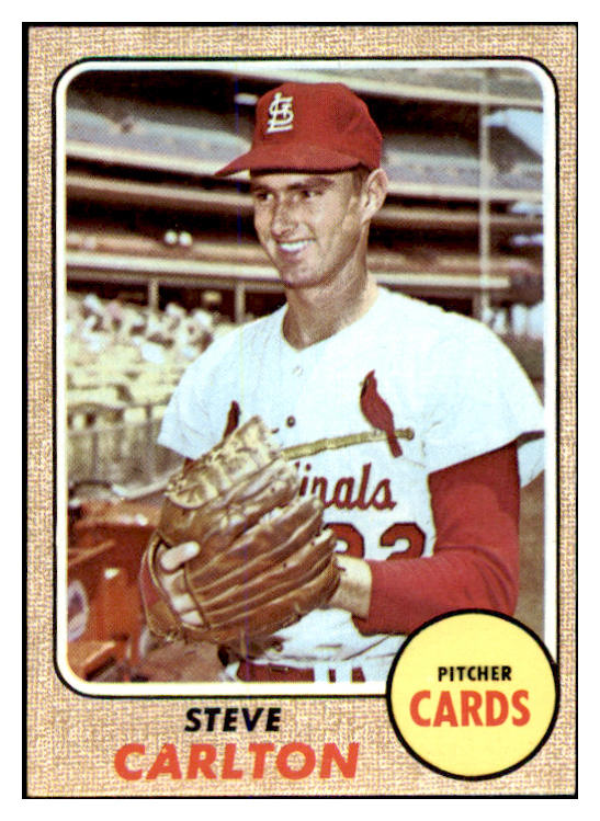 1968 Topps Baseball #408 Steve Carlton Cardinals EX-MT