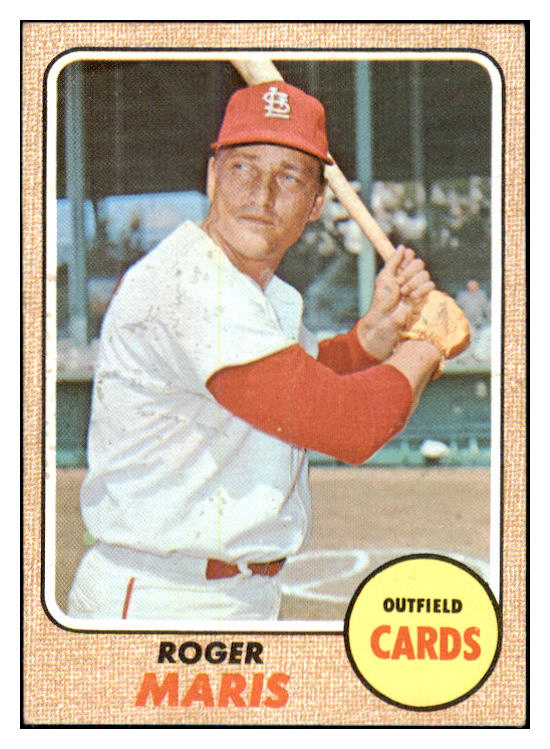 1968 Topps Baseball #330 Roger Maris Cardinals EX 481172