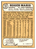 1968 Topps Baseball #330 Roger Maris Cardinals EX 481173