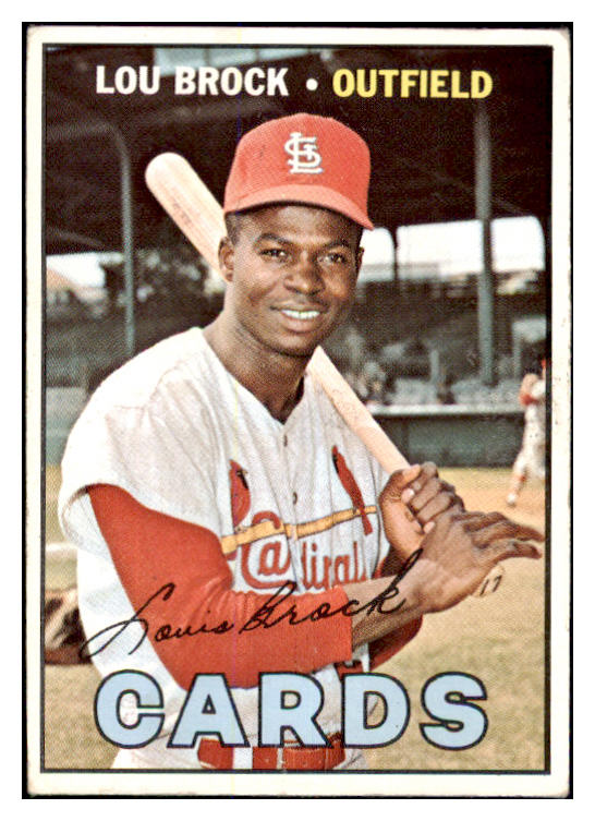 1967 Topps Baseball #285 Lou Brock Cardinals VG-EX 481180