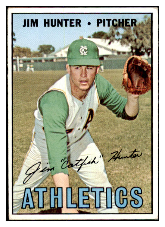1967 Topps Baseball #369 Catfish Hunter A's VG-EX 481185