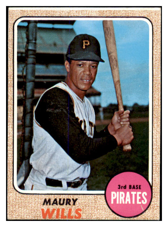 1968 Topps Baseball #175 Maury Wills Pirates EX 481190