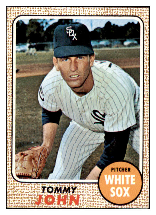 1968 Topps Baseball #072 Tommy John White Sox EX 481201