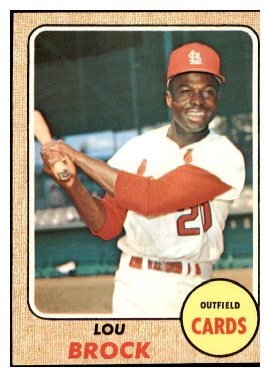 1968 Topps Baseball #520 Lou Brock Cardinals VG-EX 481215