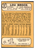 1968 Topps Baseball #520 Lou Brock Cardinals VG-EX 481215