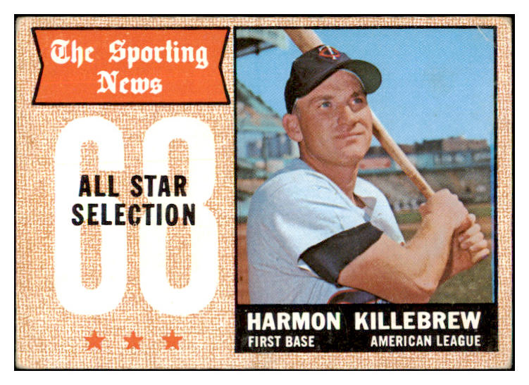 1968 Topps Baseball #361 Harmon Killebrew A.S. Twins VG-EX 481222