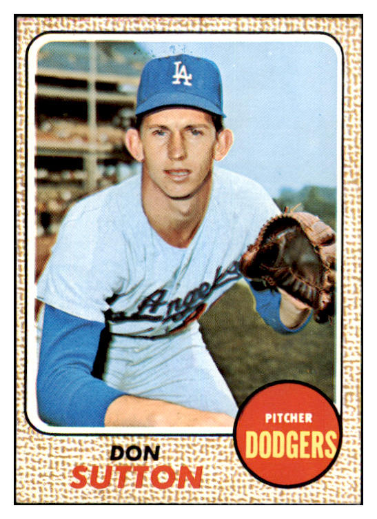 1968 Topps Baseball #103 Don Sutton Dodgers VG-EX 481235