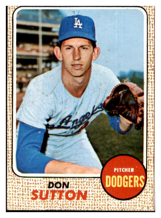 1968 Topps Baseball #103 Don Sutton Dodgers VG-EX 481236